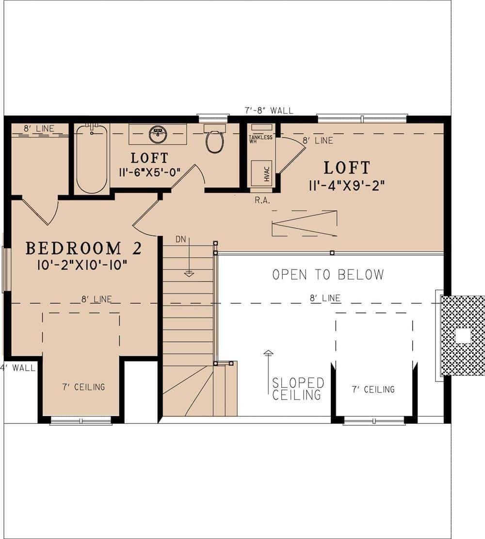Explore the Versatile Loft Spaces in This Floor Plan