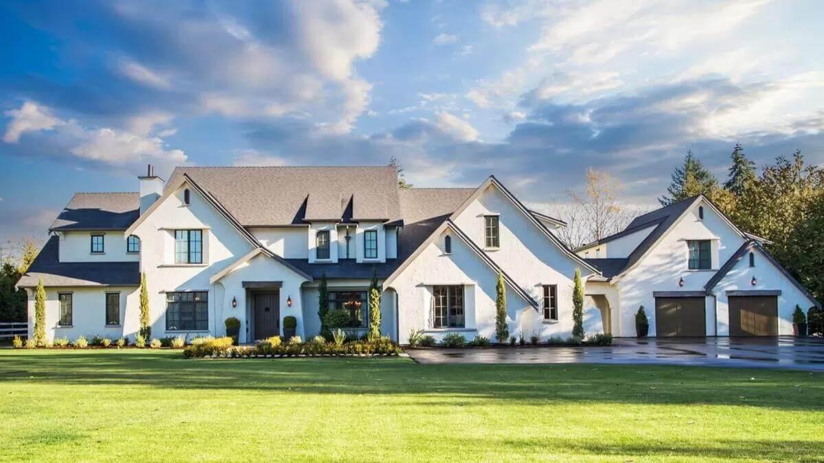 Stately Manor with Striking Rooflines and a Gorgeous Lawn