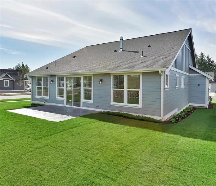 Notice the Generous Windows on This Craftsman Rear Elevation