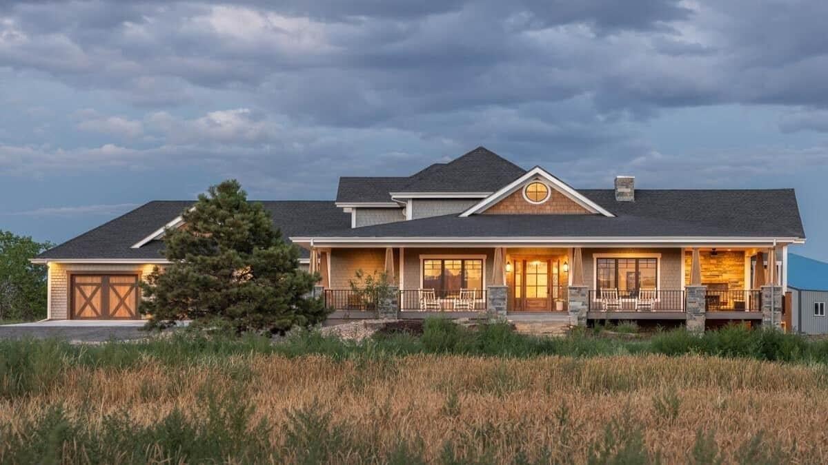 Wow, Check Out the Inviting Front Porch on This Classic Ranch Home