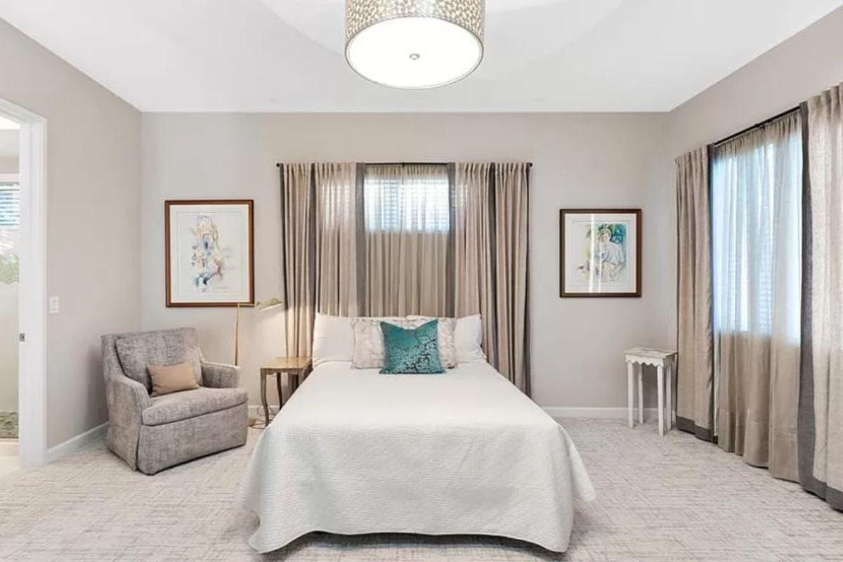 Notice the Subtle Elegance of This Tranquil Bedroom Retreat