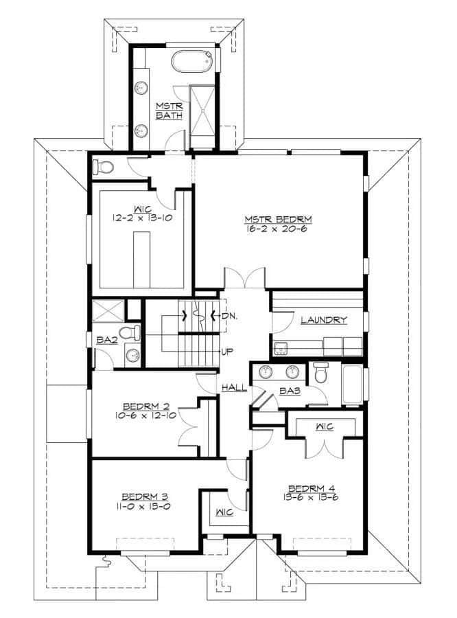 Exploring a Thoughtfully Laid Out Four-Bedroom Floor Plan