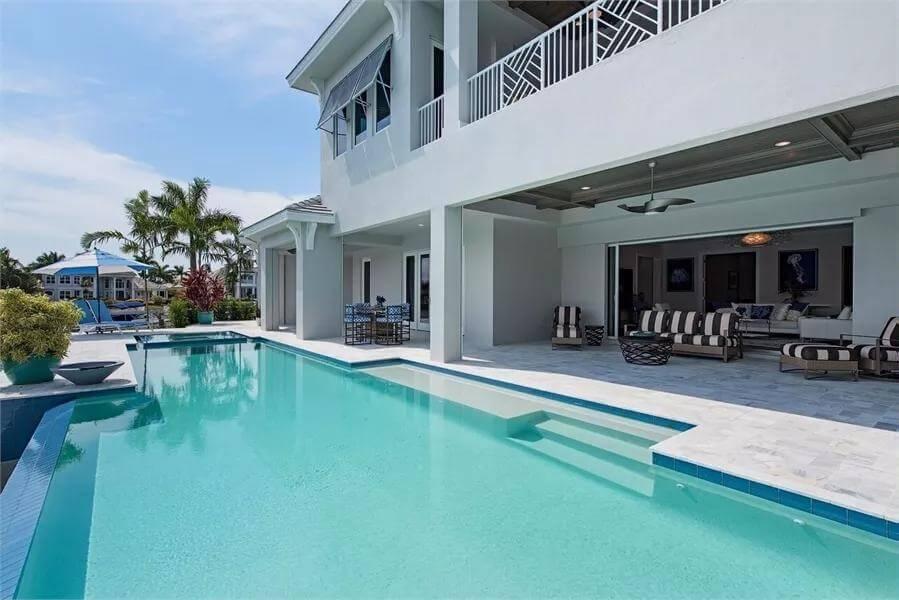 Seamless Indoor-Outdoor Living with Stylish Poolside Lounge