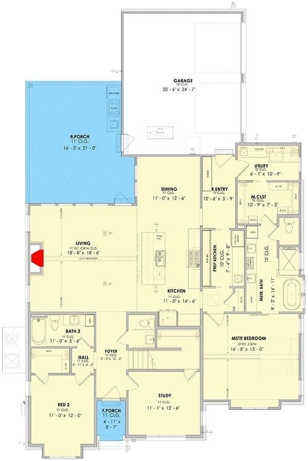 Spacious Floor Plan Centered Around an Inviting Kitchen Island
