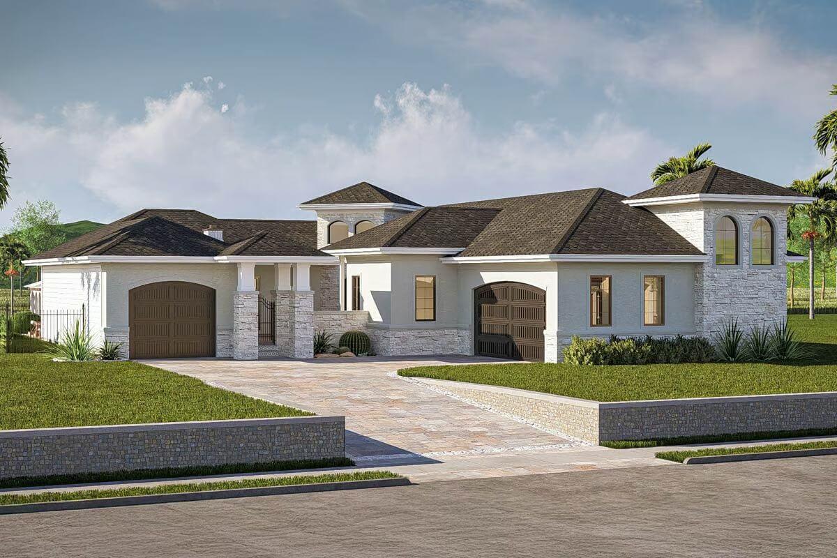 Discover the Elegant Tower Feature in This Contemporary Home