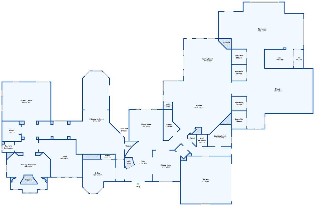Expansive Floor Plan with a Dedicated Theatre and Fitness Center