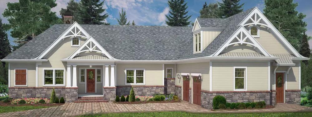 Discover the Storybook Appeal with Stone Accents and Decorative Timbering