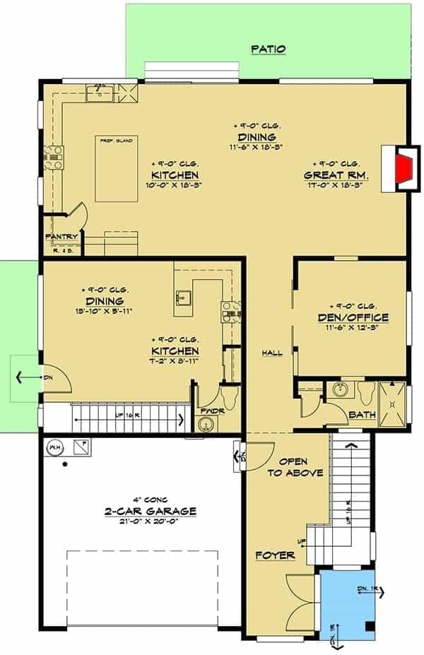 Step Inside this 3-Story Home with a Spacious Great Room and Open Concept Kitchen
