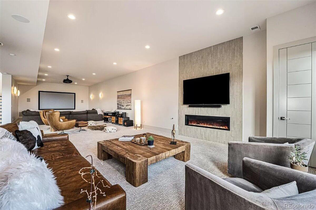 Entertainment Bliss with a Cozy Home Theater Setup