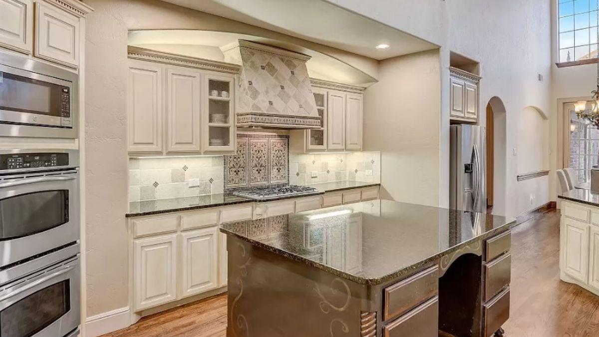 Admire the Intricate Tile Work on This Kitchen