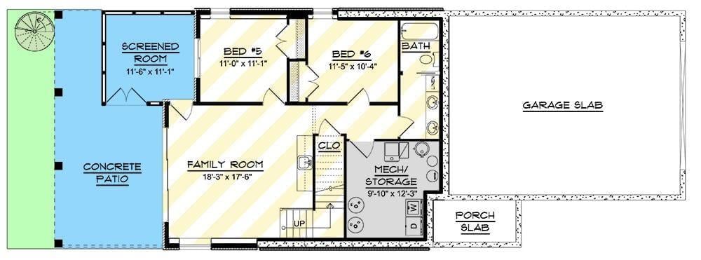 Compact Lower Level with Screened Room Perfect for Relaxation