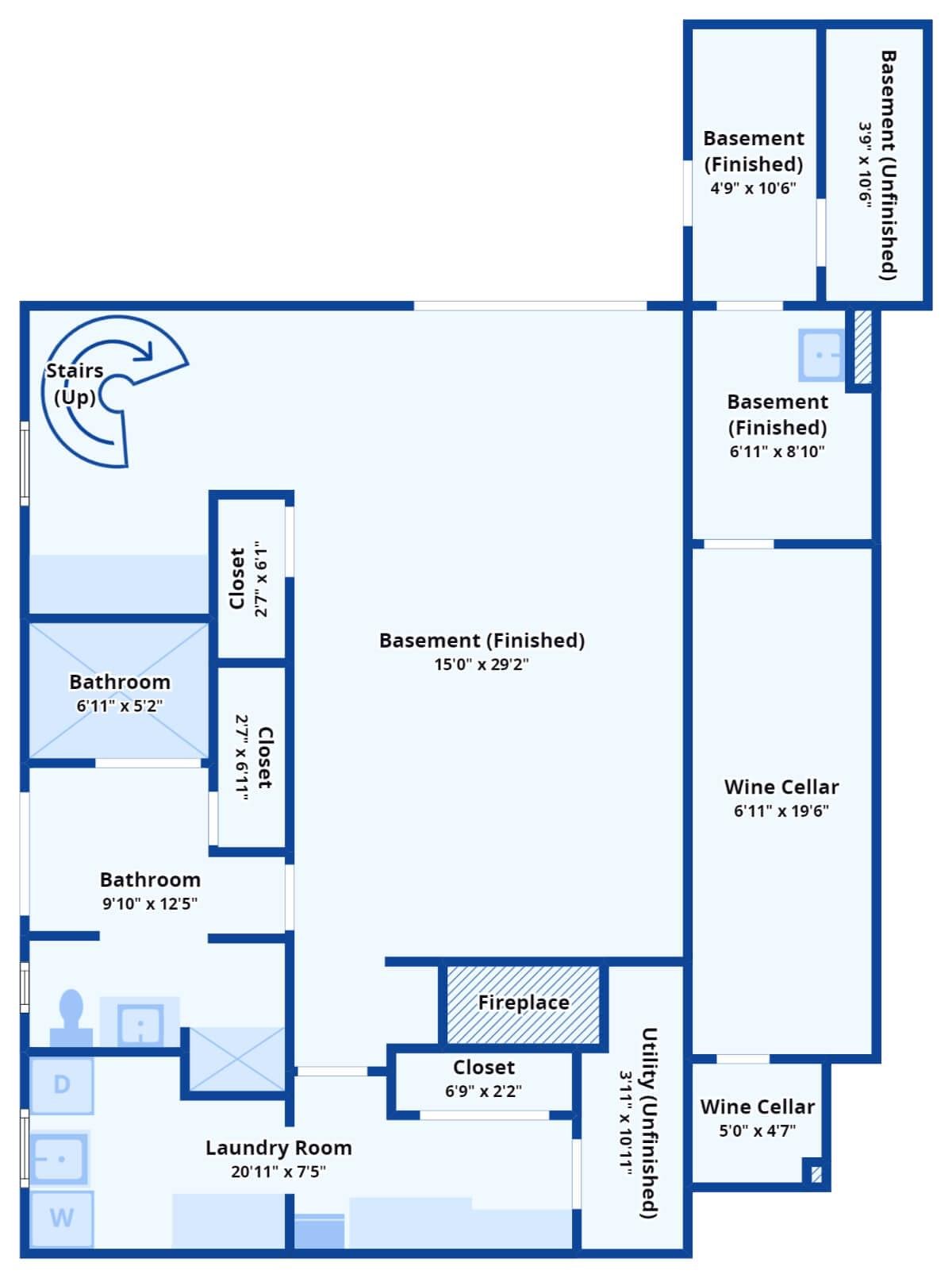 Unwind in the Expansive Basement with Not One, But Two Wine Cellars