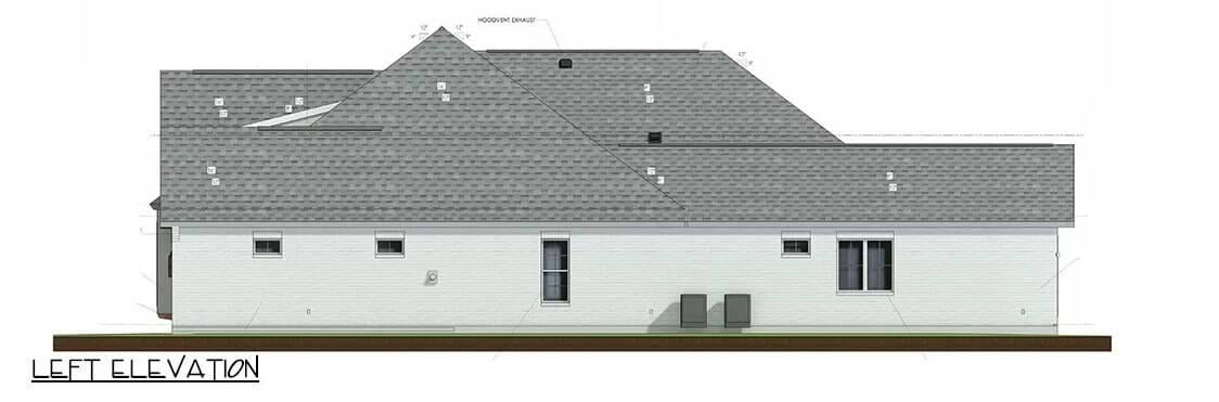 Explore the Simple Geometry of the Left Elevation