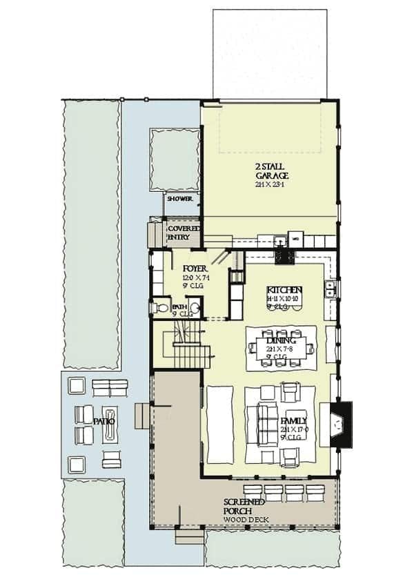 Explore This Open Floor Plan with a Spacious Family Room