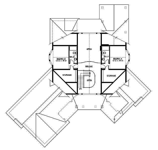 Exploring the Upper Floor: Two Symmetrical Bedrooms and Storages