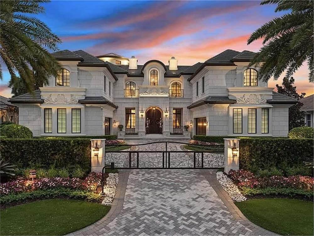 Wow, Check Out That Grand European Facade with Symmetrical Harmony