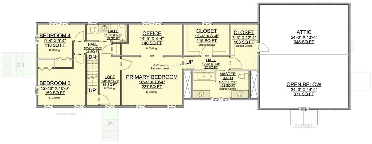 Exploring the Spacious Layout of a Multi-Room Floor Plan