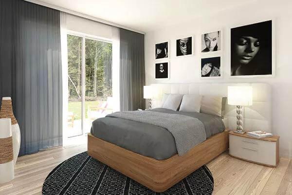 Notice the Contrast Between Elegant Black and White Art and Natural Light