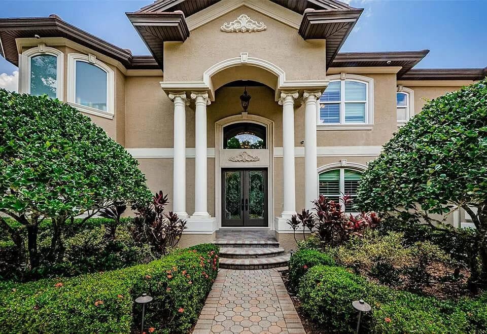 Look at Those Elegant Columns Framing the Grand Entrance