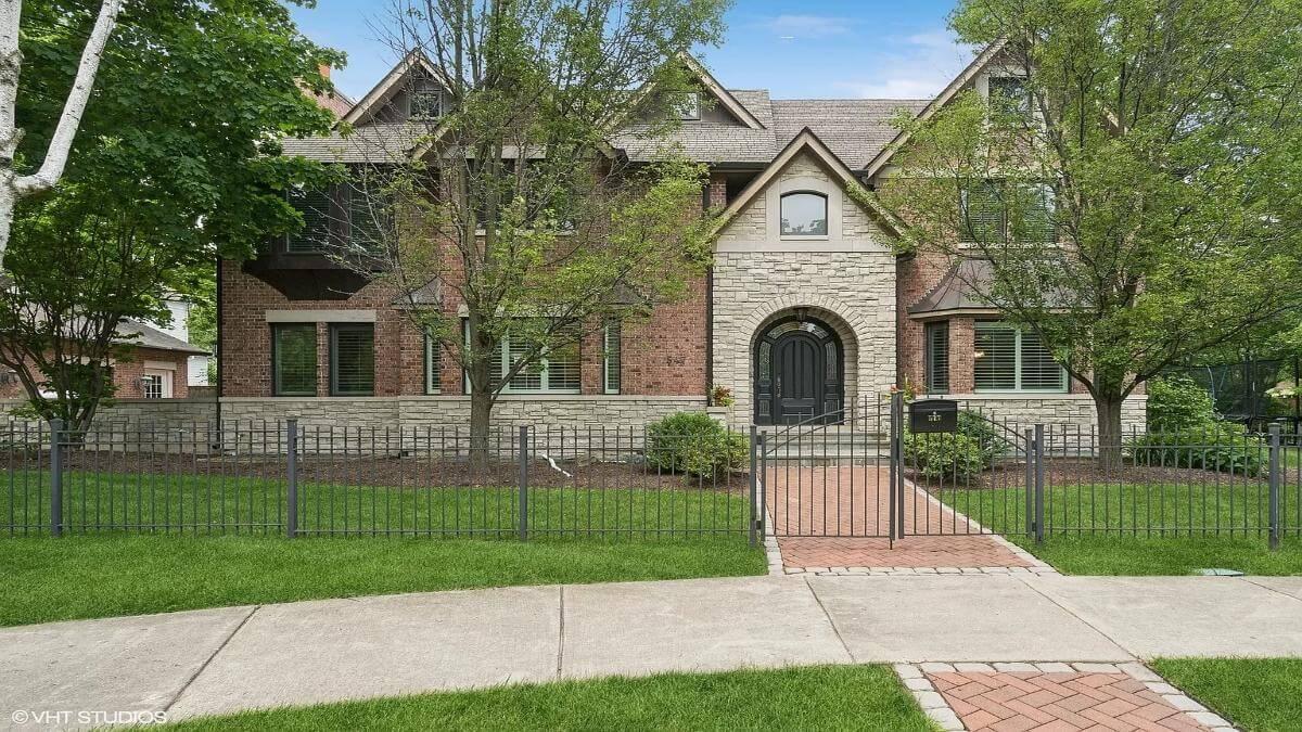Classic Facade Featuring Stunning Brick and Stone Work