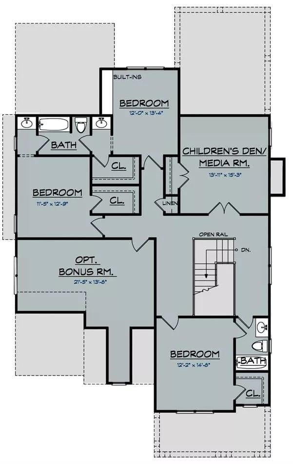 Check Out the Bonus Room in This Spacious Craftsman Upper Floor