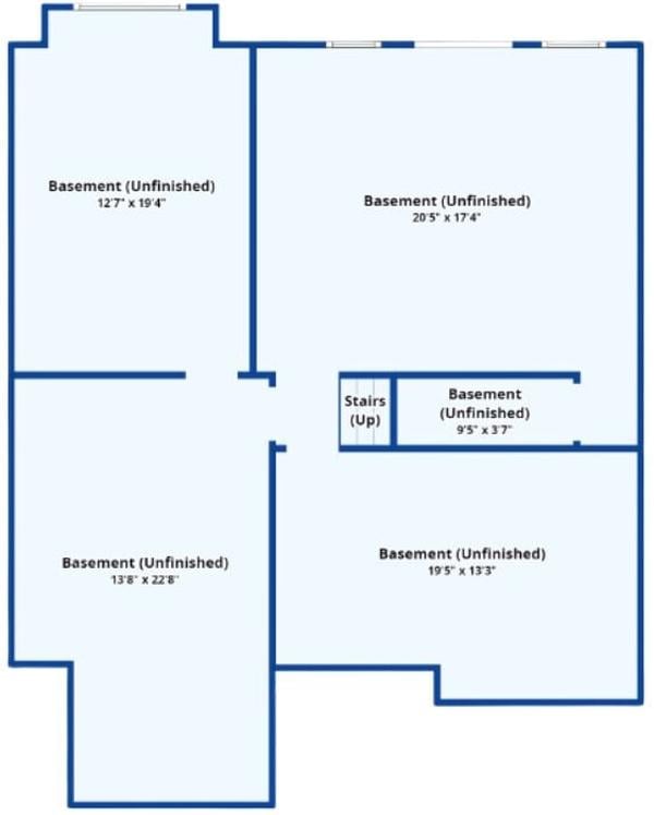Unfinished Basement Offering Endless Possibilities