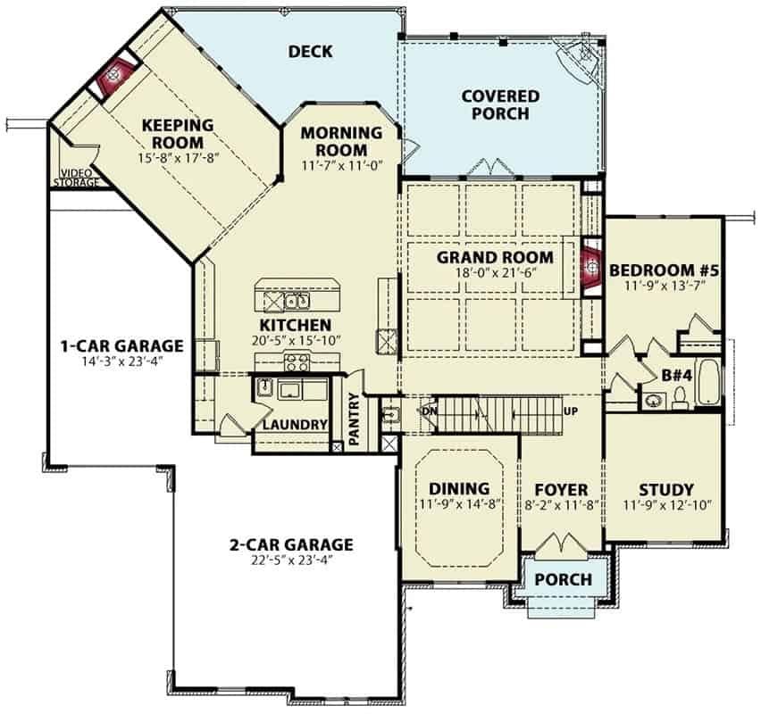 Explore the Spacious Grand Room with Easy Kitchen Access