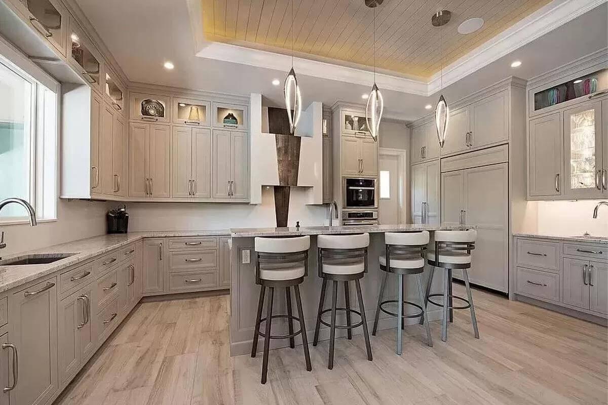Notice the Subtle Elegance of the Pendant Lights in This Kitchen