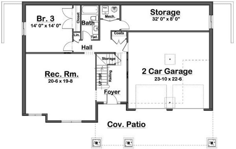 Spacious Lower Level with a Large Rec Room and Convenient Garage Access