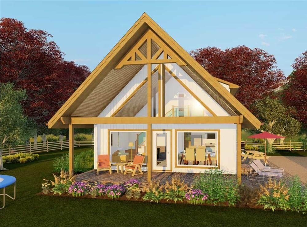 Notice the High Ceilings and Expansive Windows in This Craftsman Retreat