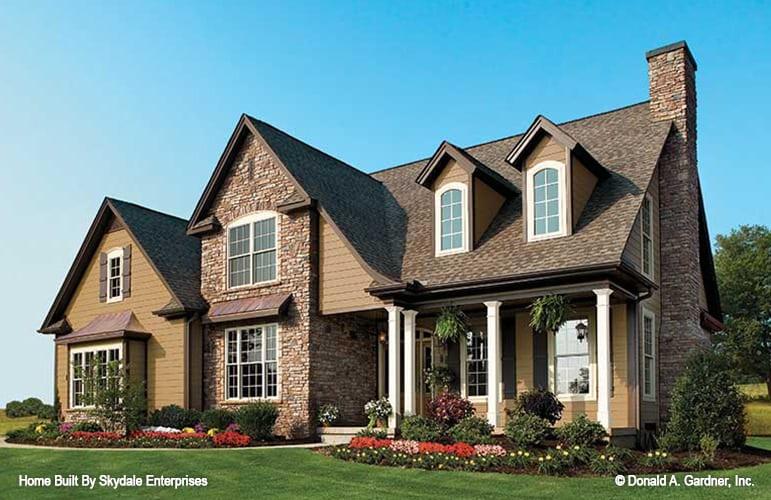 Classic Suburban Home with Eye-Catching Stone Facade