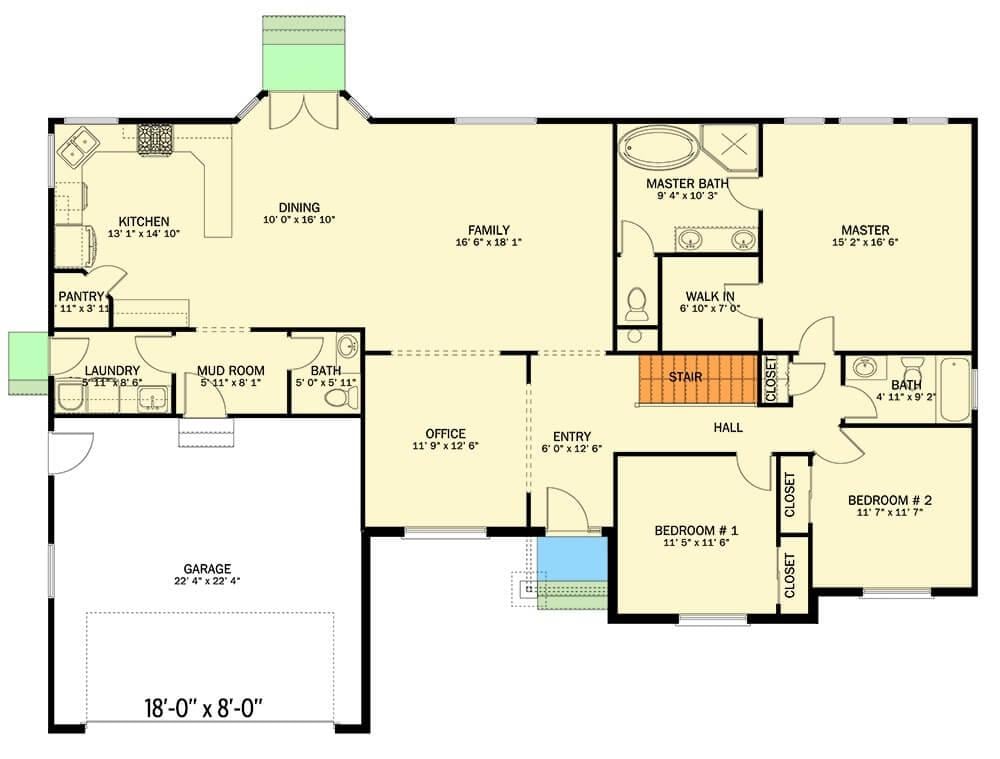 Check Out This Smart Layout with a Mud Room Off the Garage
