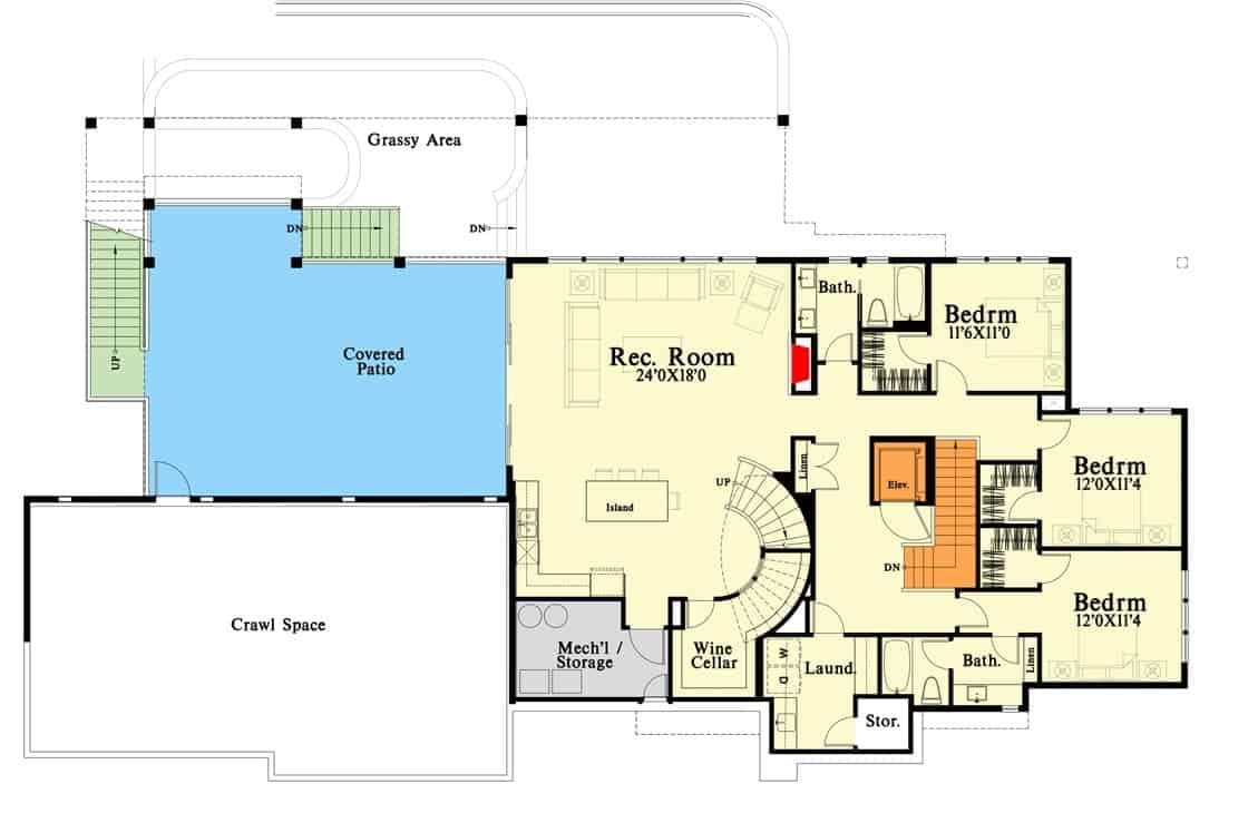 Explore the Spacious Rec Room Opening to a Covered Patio