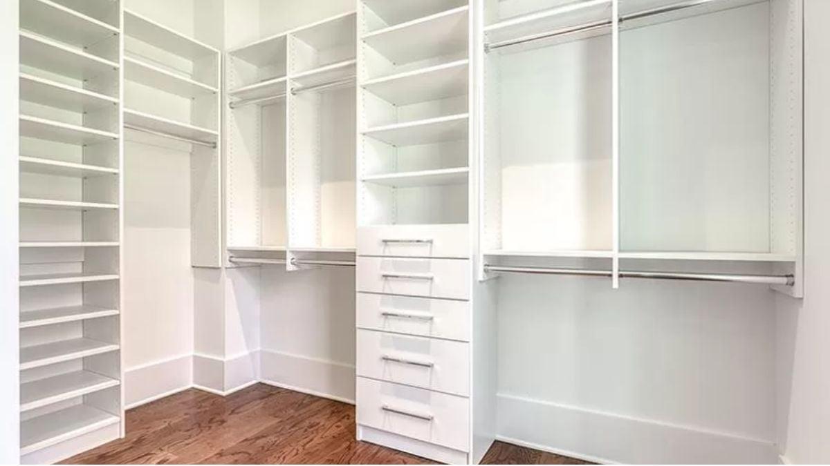 Explore This Spacious Walk-In Closet with Thoughtful Storage Solutions