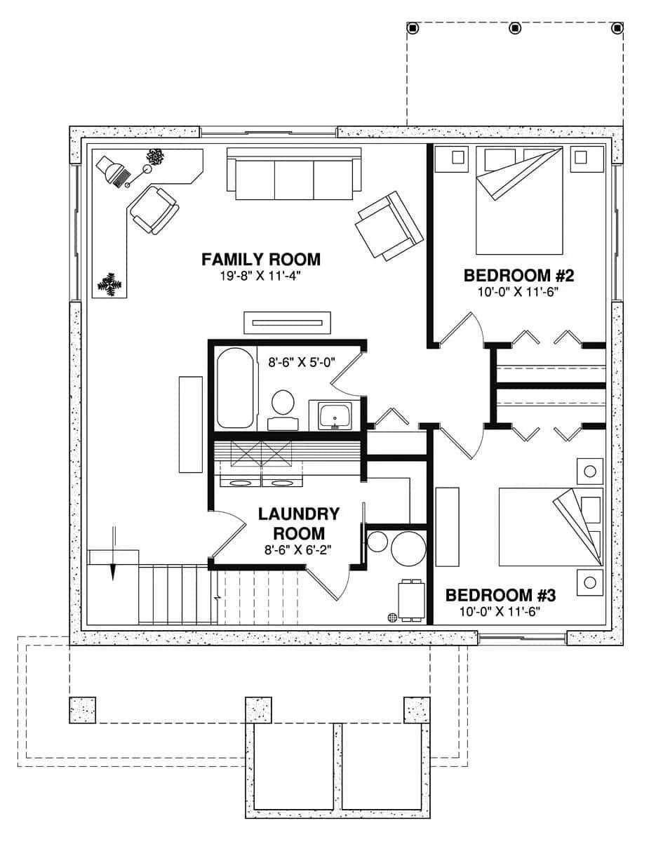 Lower Level Retreat with a Family Room That