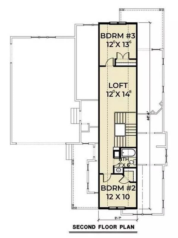 Craftsman Upper Floor Featuring a Versatile Loft Space