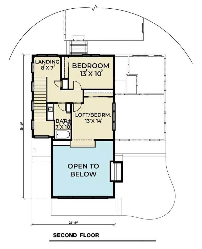 Second Floor Loft with Open-To-Below Feature