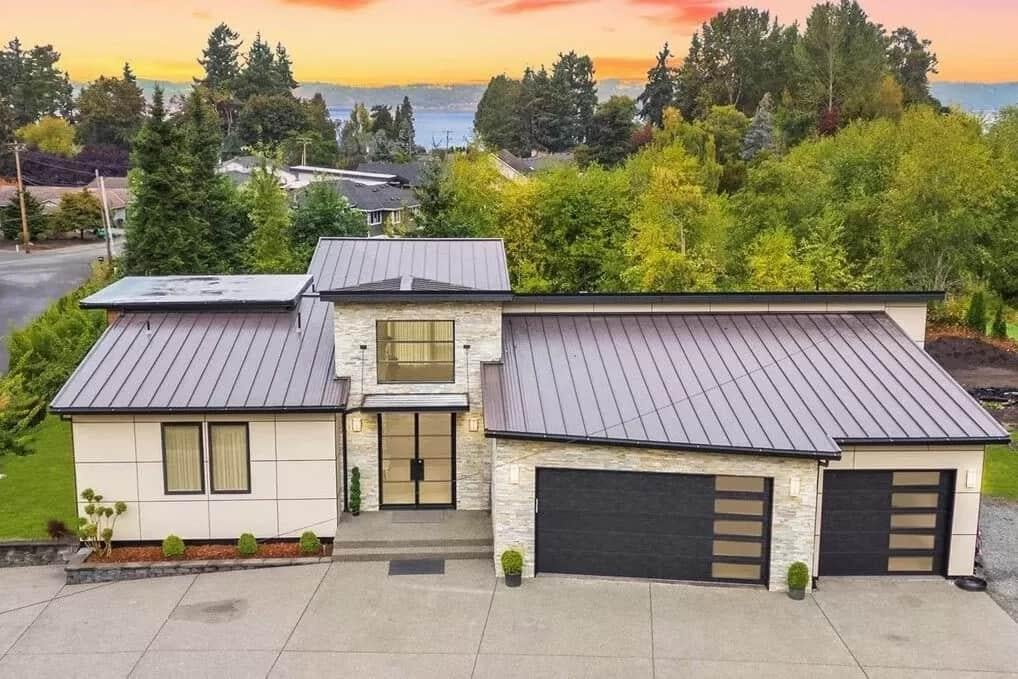 Wow, Check Out the Clean Lines and Metal Roof on This Modern Home