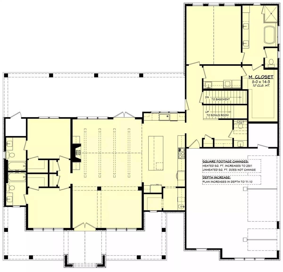 Grand 3-Car Garage With Direct Access to Spacious Kitchen