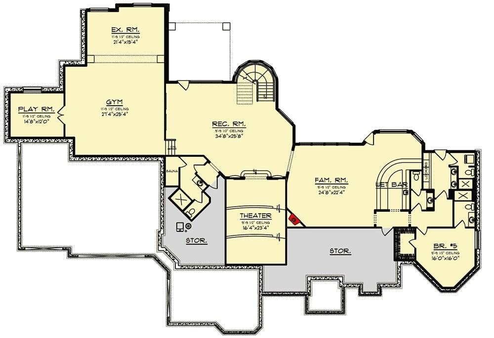 Explore This Expansive 9,303 Sq. Ft. Home with a Dedicated Theater and Gym