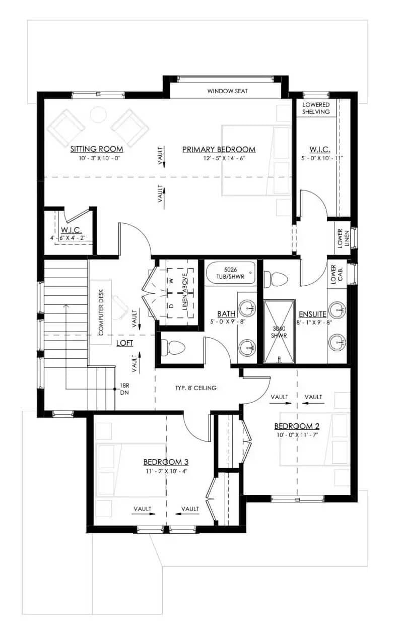 Explore the Thoughtful Layout of This Upper Floor Plan