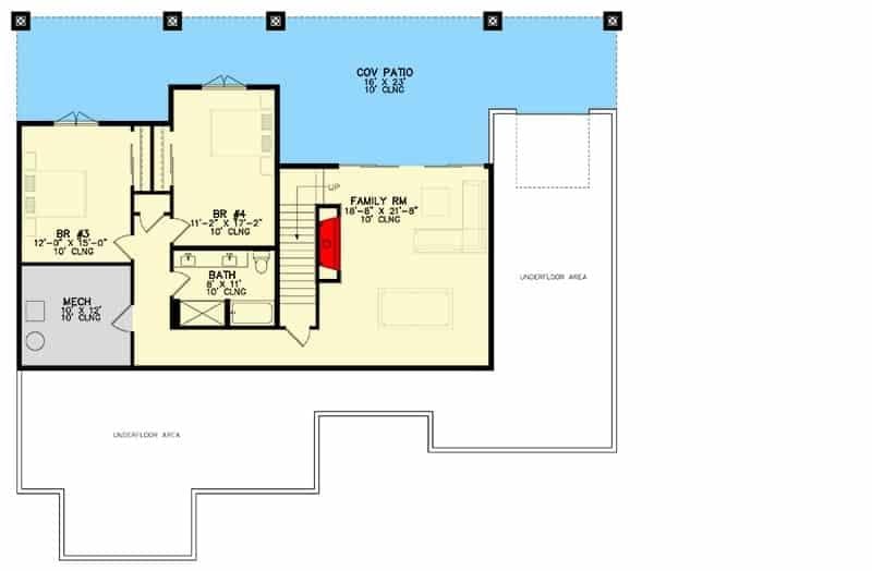 Explore the Upper Level with a Cozy Family Room and Expansive Patio
