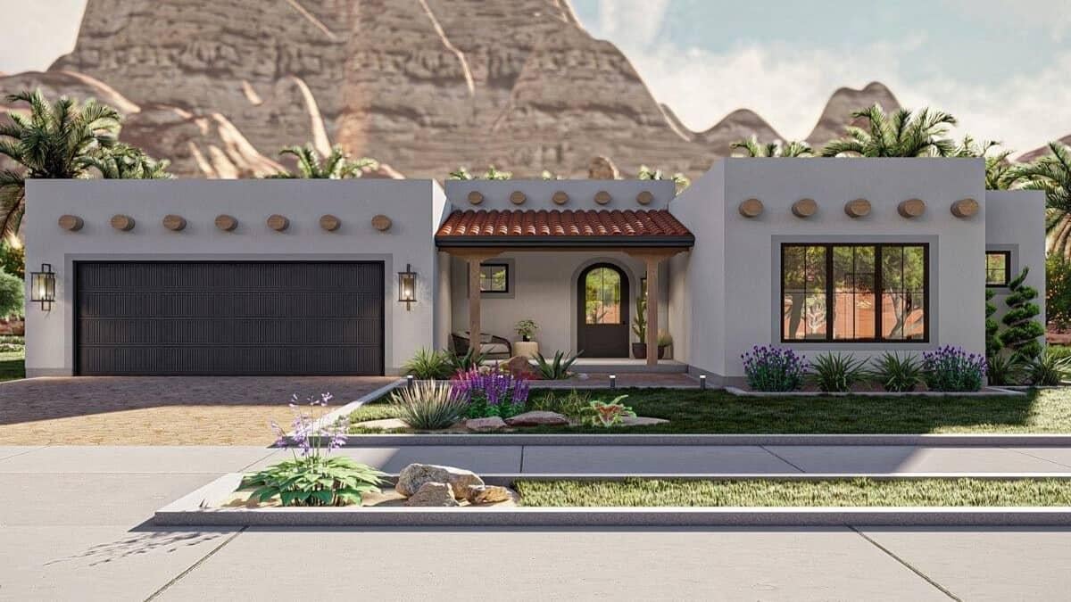Check Out This Stunning Desert Retreat with a Red-Tiled Roof