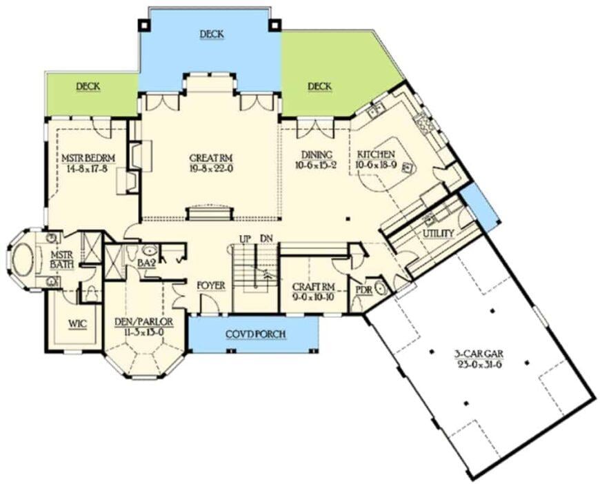 Explore the Spacious Great Room with Adjacent Decks