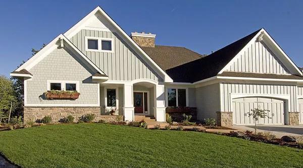 Craftsman Charm with Board and Batten and Stone Accents