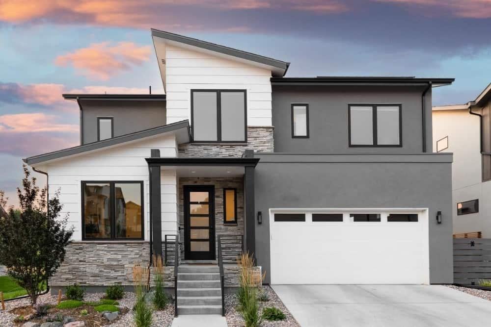 Check Out the Bold Contrast in This Modern Facade