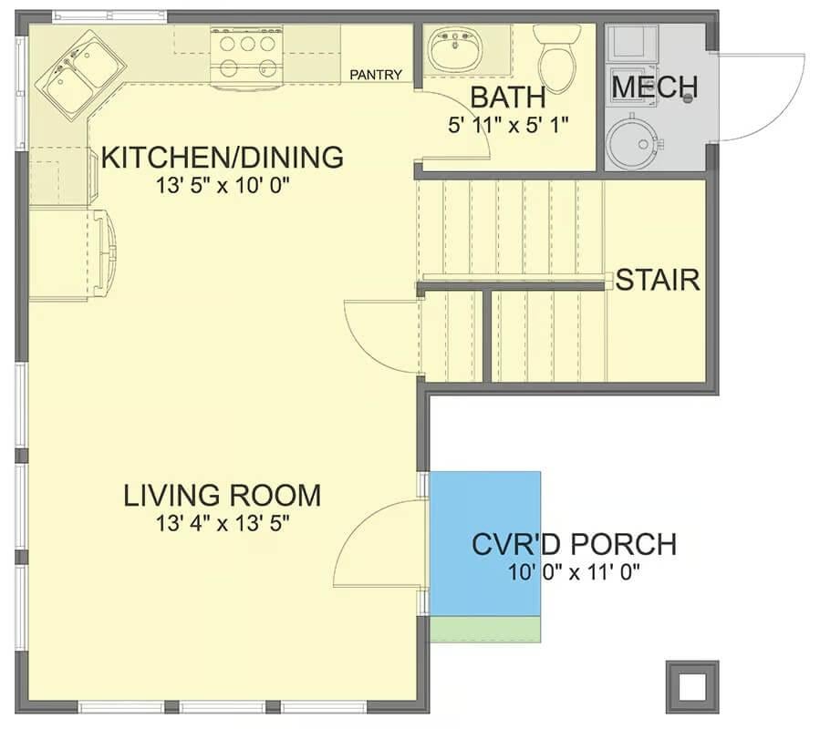 Check Out This Cozy Layout with a Covered Porch