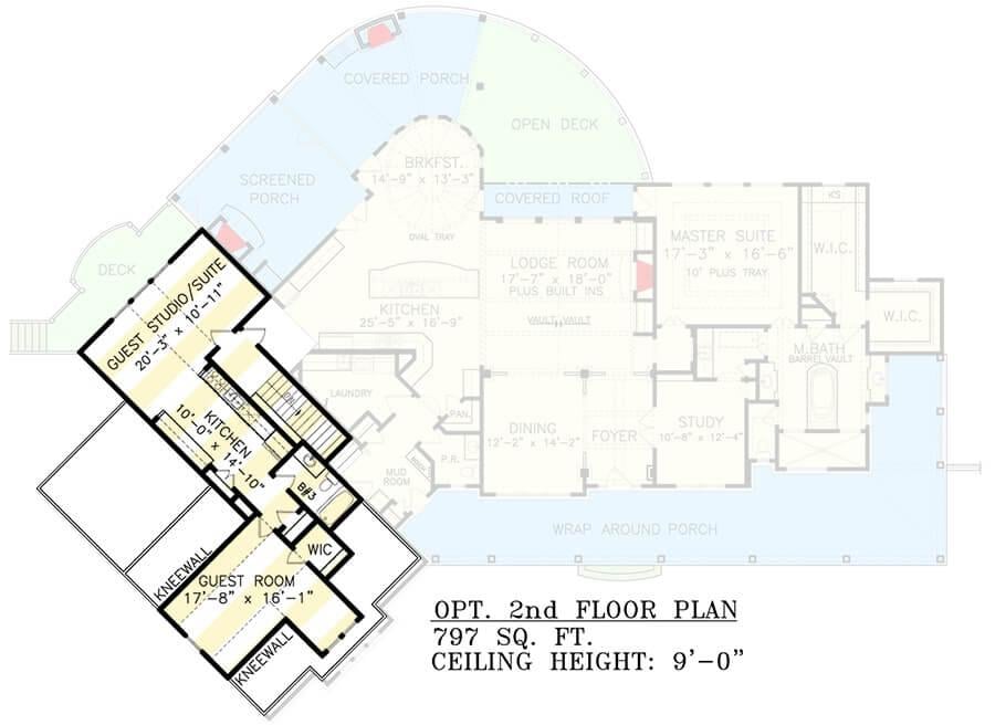 Flexible Second Floor with Guest Studio and Creative Spaces