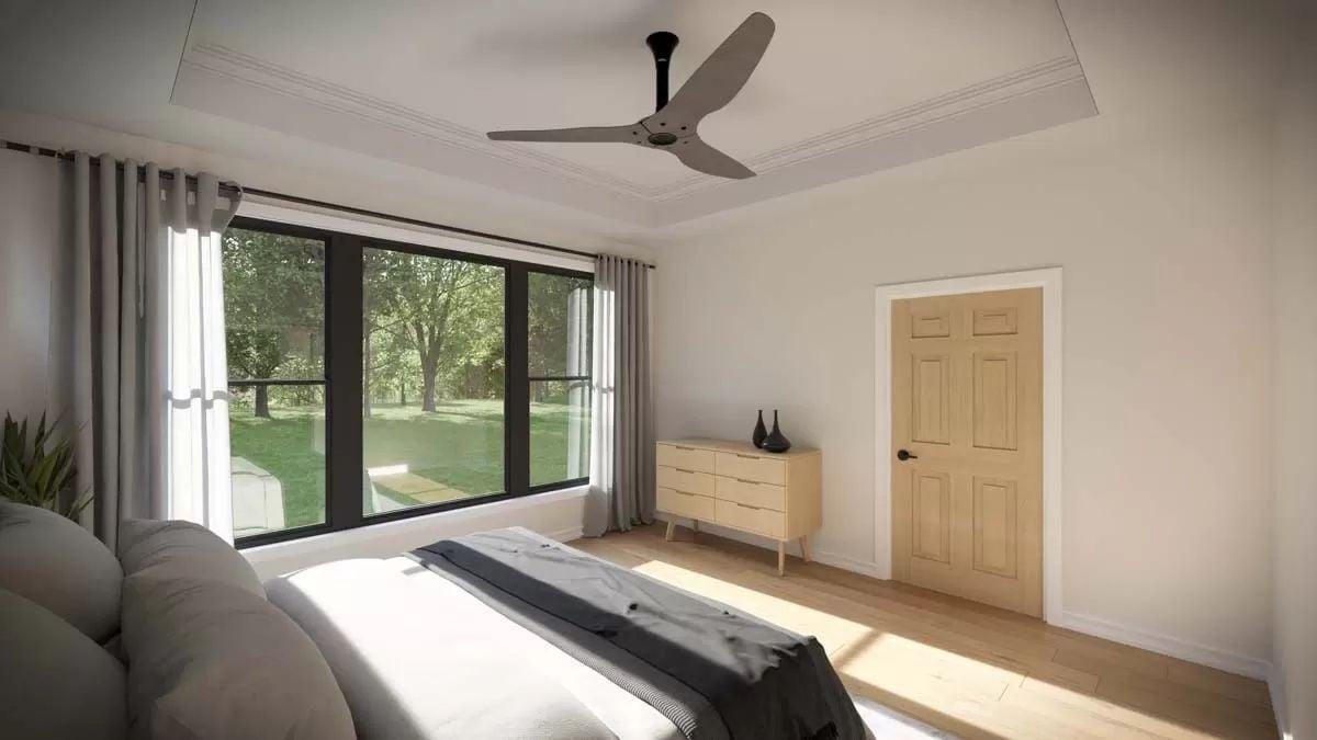 Minimalist Bedroom Design with a Stunning Window View