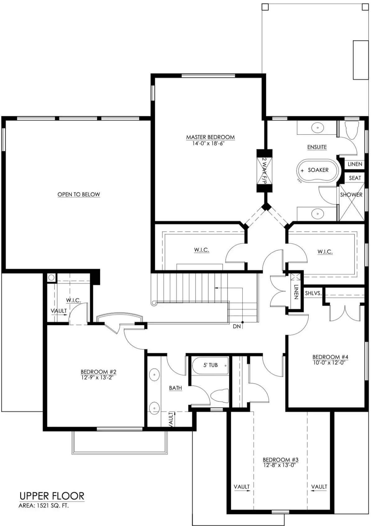 Upper Floor Design With Smart Use of Walk-In Closets